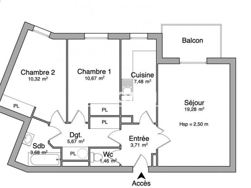 Maison à louer, 62m², CERGY