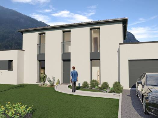 Terrain avec maison neuve à vendre 368 500 € 5 pièces 4 chambres 130 m² 2 647 m² de terrain Laroque-d'Olmes 09600