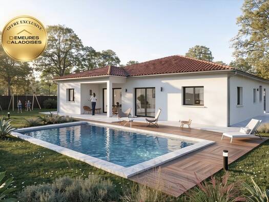 Terrain avec maison neuve à vendre 295 000 € 5 pièces 4 chambres 100 m² 587 m² de terrain Montrevel-en-Bresse 01340