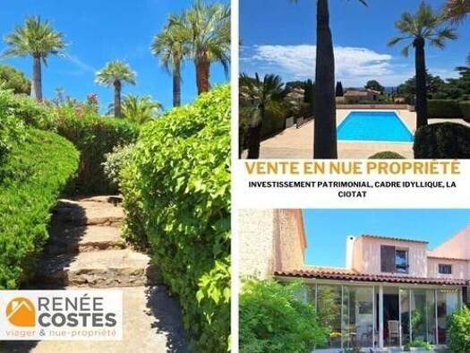 Maison en viager occupé Bouquet 290 648 € 4 pièces 2 chambres 69 m² 50 m² de terrain Est La Ciotat 13600