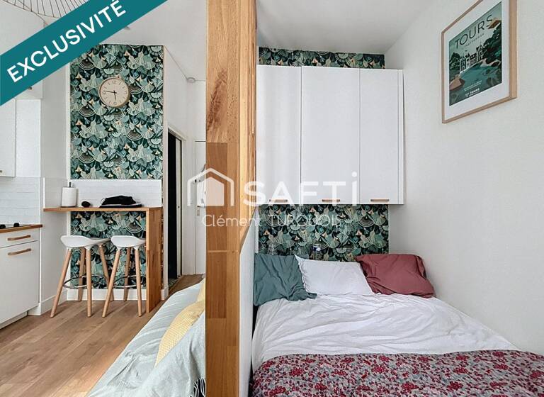 Appartement à vendre 102 000 € 1 pièce 16 m²<br/>superficie 1/2<br/>étage Centre Tours 37000