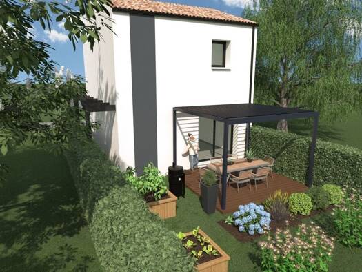 Terrain avec maison neuve à vendre 198 600 € 4 pièces 2 chambres 60 m² 402 m² de terrain Rouans 44640