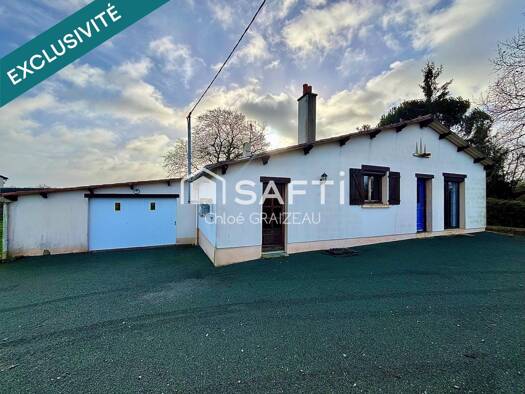 Maison de plain-pied à vendre 99 900 € 3 pièces 2 chambres 89 m² 631 m² de terrain Saint Porchaire Bressuire 79300