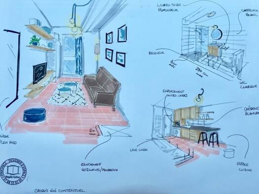 Studio à louer 680 € 1 pièce 10 m² Napoleon Maisons-Laffitte 78600