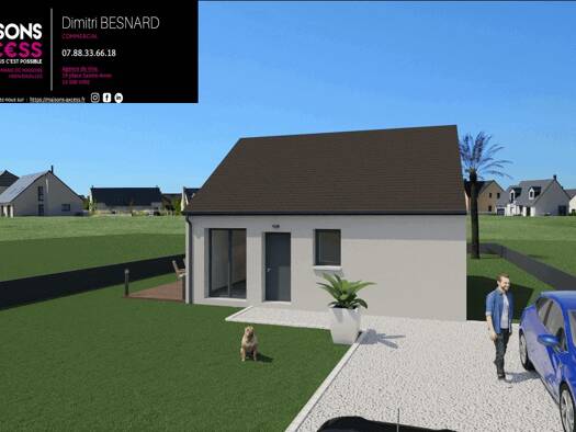 Terrain avec maison neuve à vendre 988 190 € 2 pièces 1 chambre 50 m² 425 m² de terrain Potigny 14420