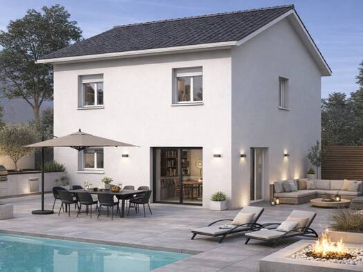 Terrain avec maison neuve à vendre 415 900 € 5 pièces 4 chambres 101 m² 823 m² de terrain Cruseilles 74350