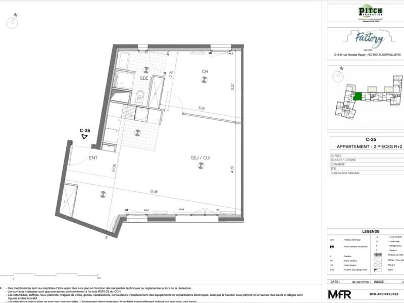 Maison à louer, 54m², AUBERVILLIERS
