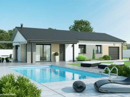 Terrain avec maison neuve à vendre 203 960 € 4 pièces 3 chambres 90 m² 900 m² de terrain Sassenay 71530
