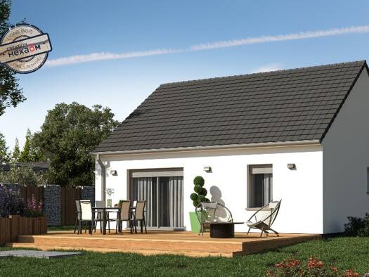 Terrain avec maison neuve à vendre 230 000 € 3 pièces 2 chambres 65 m² 380 m² de terrain La Chapelle-Gauthier 77720