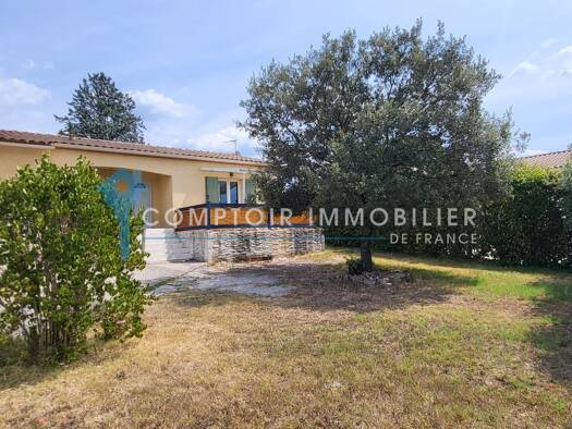 Maison de plain-pied à vendre 239 000 € 4 pièces 3 chambres 84 m² 580 m² de terrain La Calmette 30190