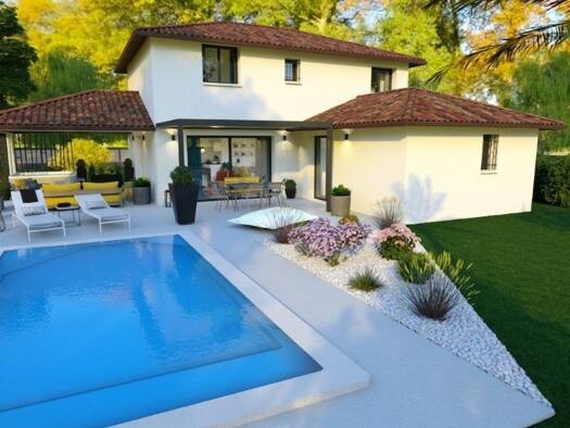 Terrain avec maison neuve à vendre 365 000 € 5 pièces 4 chambres 123 m² 870 m² de terrain Saint-Jean-de-Galaure 26240