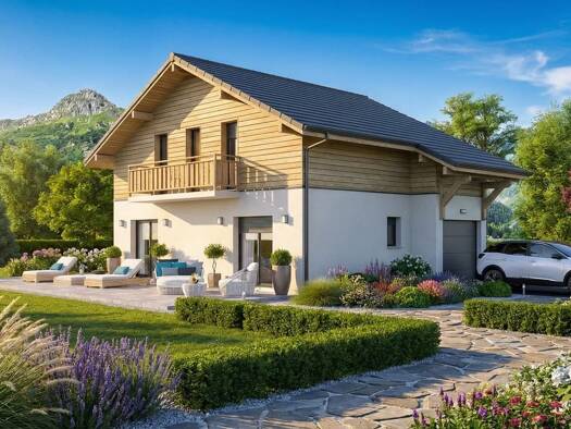 Terrain avec maison neuve à vendre 443 995 € 5 pièces 4 chambres 88 m² 796 m² de terrain Centre Sallanches 74700