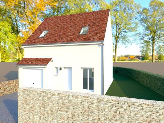 Terrain avec maison neuve à vendre 349 000 € 7 pièces 5 chambres 110 m² 370 m² de terrain Gometz-la-Ville 91400