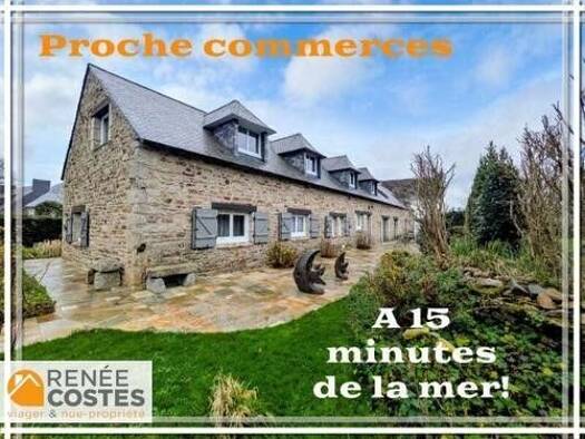 Maison en viager occupé Bouquet 104 100 € 7 pièces 5 chambres 210 m² 2 383 m² de terrain Cléguer 56620