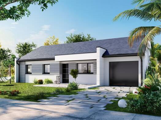 Terrain avec maison neuve à vendre 212 500 € 4 pièces 3 chambres 90,6 m² 414 m² de terrain Centre Ancien Carentan-les-Marais 50500