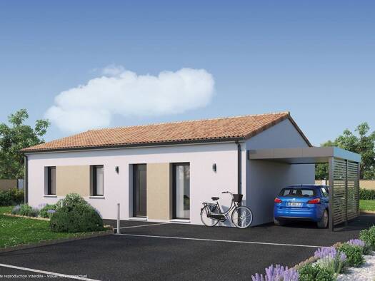 Terrain avec maison neuve à vendre 175 978 € 4 pièces 3 chambres 82 m² 543 m² de terrain Centre-Nord Est Mortagne-sur-Sèvre 85290