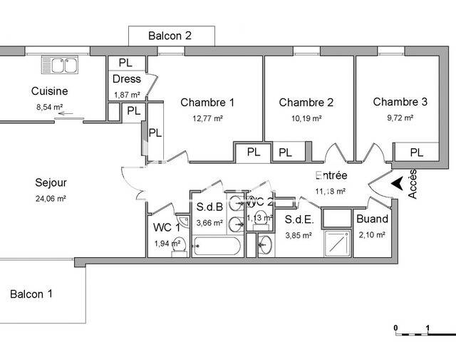 Maison à louer, 91m², SAINT NAZAIRE