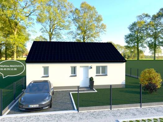 Terrain avec maison neuve à vendre 180 000 € 3 pièces 1 chambre 60 m² 390 m² de terrain Proville 59267