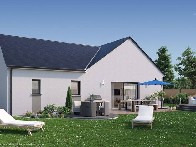 Terrain avec maison neuve à vendre 340 789 € 5 pièces 4 chambres 103 m² 845 m² de terrain Magny-sur-Tille 21110