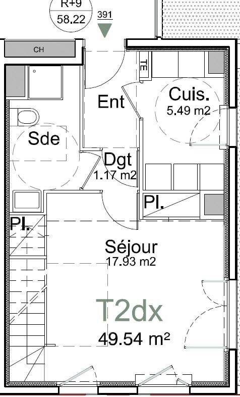 Maison à louer, 61m², SAINT OUEN