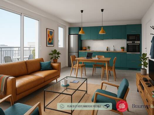 Appartement à vendre - neuf 255 900 € 2 pièces 1 chambre 51 m² Étage 2/2 Chanteloup-en-Brie 77600