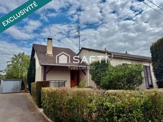 Maison de plain-pied à vendre 128 000 € 5 pièces 3 chambres 89 m² 307 m² de terrain Les Grandes Plantes-Faubourg Pavé Verdun 55100