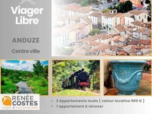 Appartement en viager libre Bouquet 67 100 € 3 pièces 1 chambre 109 m² Anduze 30140