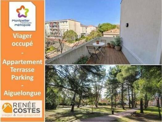Appartement en viager occupé Bouquet 39 550 € 3 pièces 2 chambres 67 m² Étage 3/5 Boutonnet Montpellier 34090