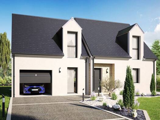 Terrain avec maison neuve à vendre 375 537 € 6 pièces 5 chambres 110 m² 424 m² de terrain Doutre-Saint Jacques-Nazareth Angers 49000