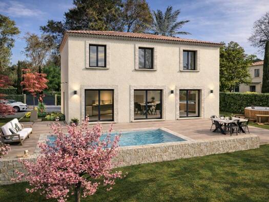 Terrain avec maison neuve à vendre 825 000 € 5 pièces 4 chambres 140 m² 1 105 m² de terrain Châteauneuf-Grasse 06740
