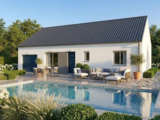 Terrain avec maison neuve à vendre 161 010 € 4 pièces 3 chambres 80 m² 999 m² de terrain Charolles 71120