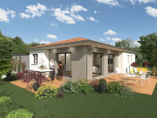 Terrain avec maison neuve à vendre 269 840 € 4 pièces 3 chambres 88 m² 571 m² de terrain Montrevel-en-Bresse 01340