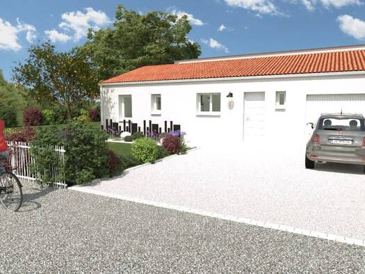 Terrain avec maison neuve à vendre 164 300 € 5 pièces 3 chambres 77,63 m² 1 368 m² de terrain Faye-sur-Ardin 79160