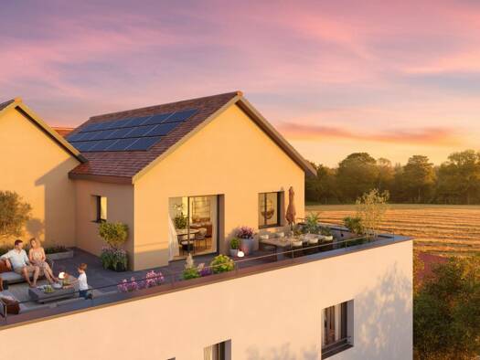 Appartement à vendre - neuf 260 000 € 3 pièces 2 chambres 64,8 m² 1er étage Ostwald 67540