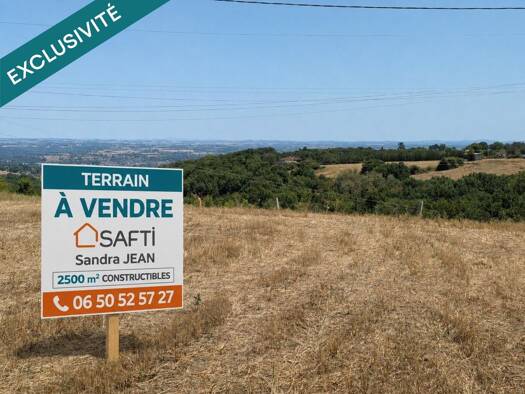 Terrain constructible à vendre 85 000 € 2 500 m² de terrain Cagnac-les-Mines 81130