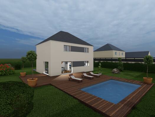 Terrain avec maison neuve à vendre 264 163 € 4 pièces 3 chambres 90 m² 416 m² de terrain Saint-André-sur-Orne 14320