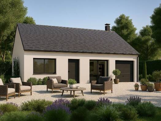 Terrain avec maison neuve à vendre 371 000 € 5 pièces 3 chambres 90 m² 425 m² de terrain Boullay-les-Troux 91470