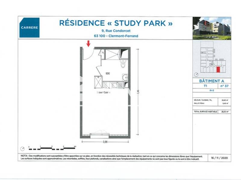 Maison à louer, 28m², CLERMONT FERRAND