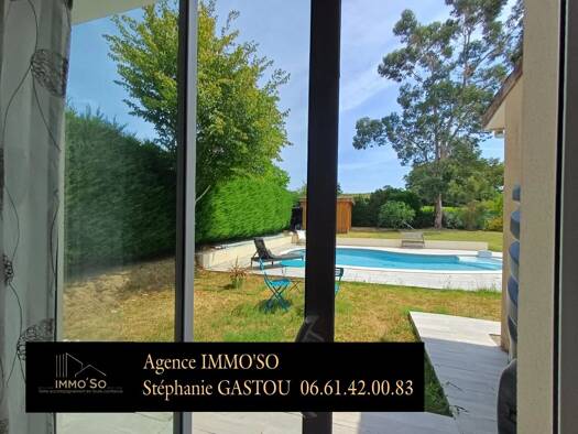 Maison de plain-pied à vendre 295 000 € 5 pièces 4 chambres 122 m² 1 070 m² de terrain Loupiac 33410