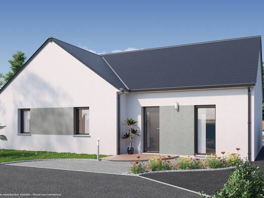 Terrain avec maison neuve à vendre 141 289 € 4 pièces 3 chambres 93 m² 1 897 m² de terrain Coussay-les-Bois 86270