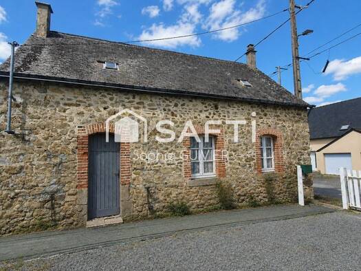 Maison à vendre 56 000 € 2 pièces 1 chambre 48 m² 860 m² de terrain Montsûrs 53150