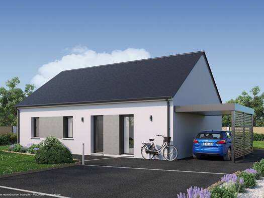 Terrain avec maison neuve à vendre 162 824 € 4 pièces 3 chambres 82 m² 700 m² de terrain Germigny-des-Prés 45110