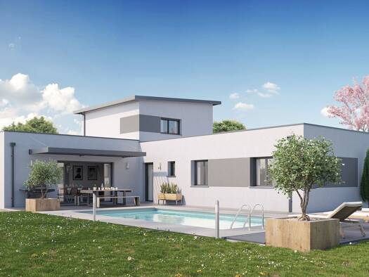 Terrain avec maison neuve à vendre 441 251 € 6 pièces 5 chambres 168 m² 900 m² de terrain Saint-Guyomard 56460