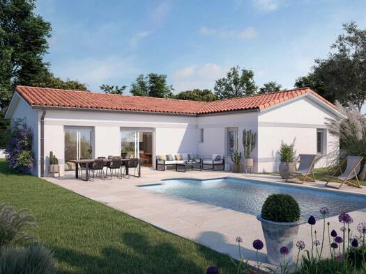 Terrain avec maison neuve à vendre 190 800 € 4 pièces 3 chambres 100 m² 1 500 m² de terrain Meauzac 82290