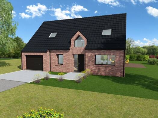 Terrain avec maison neuve à vendre 298 000 € 4 pièces 4 chambres 120 m² 570 m² de terrain Centre Nœux-les-Mines 62290