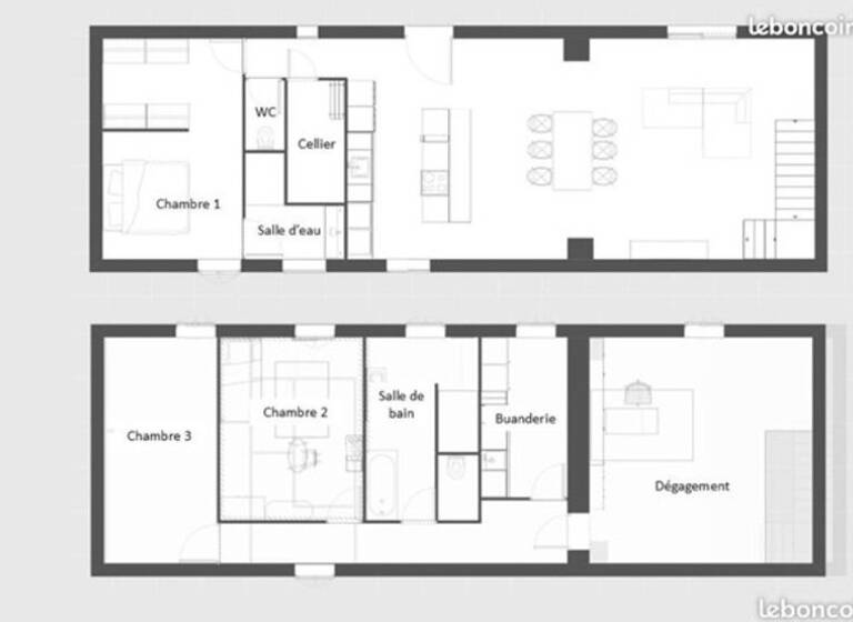 Appartement à vendre 262 000 € 5 pièces 3<br/>chambres 160 m²<br/>superficie Saint-Didier-sur-Chalaronne 01140