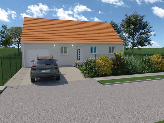 Terrain avec maison neuve à vendre 152 459 € 4 pièces 3 chambres 89 m² 896 m² de terrain Pezou 41100