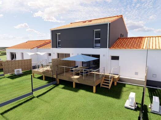 Terrain avec maison neuve à vendre 245 000 € 3 pièces 2 chambres 68,5 m² 209 m² de terrain Moutiers-les-Mauxfaits 85540