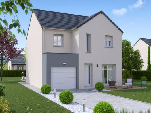 Terrain avec maison neuve à vendre 402 455 € 6 pièces 4 chambres 101,1 m² 1 074 m² de terrain Bois et Forêt de Fontainebleau Dammarie-les-Lys 77190