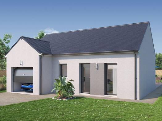 Terrain avec maison neuve à vendre 186 888 € 4 pièces 3 chambres 82 m² 700 m² de terrain Germigny-des-Prés 45110